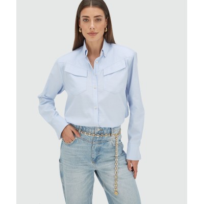 LOIS oversized blouse - fresh blue
