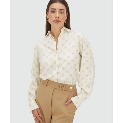 SYDNEY regular fit blouse met logoprint