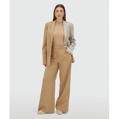 SUUS oversized two-tone blazer - light brown
