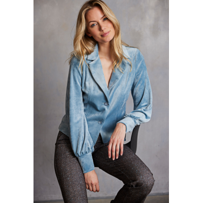 7640 - BLAZER LORA VELOUR - ICE