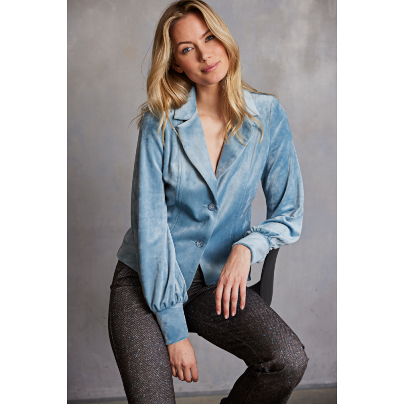 7640 - BLAZER LORA VELOUR - ICE