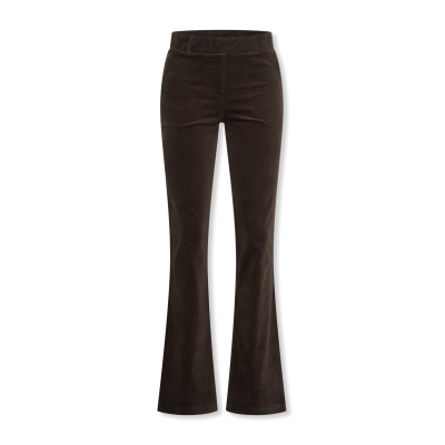 7559 - BROEK FLAIR VELVET - CHOCO