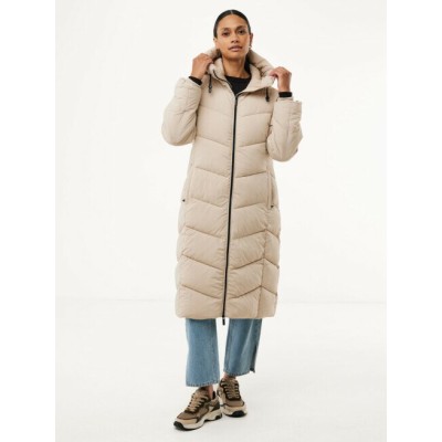 Lange Pufferjas Beige