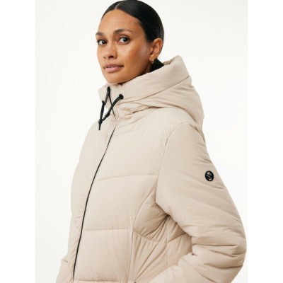 Lange Pufferjas Beige