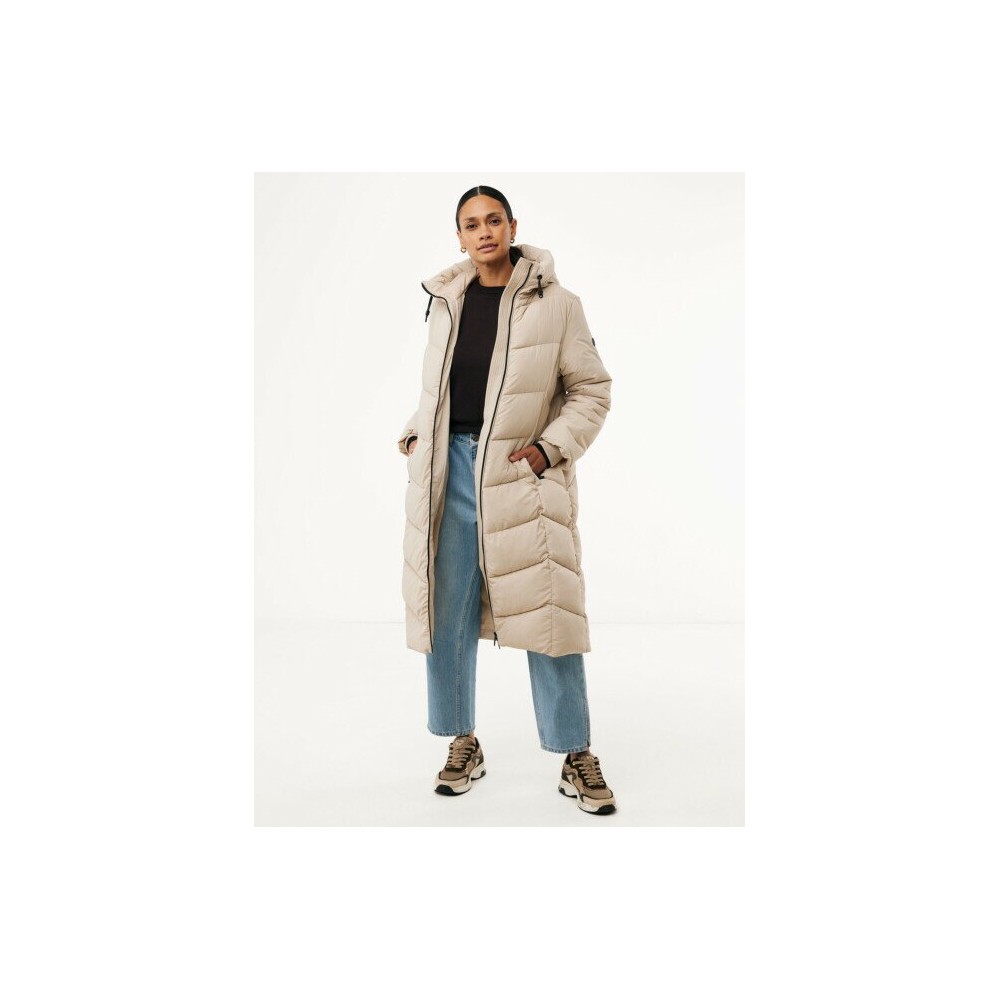 Lange Pufferjas Beige