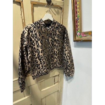 LEOPARD JACQUARD BOMER
