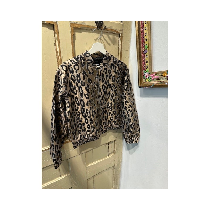 LEOPARD JACQUARD BOMER