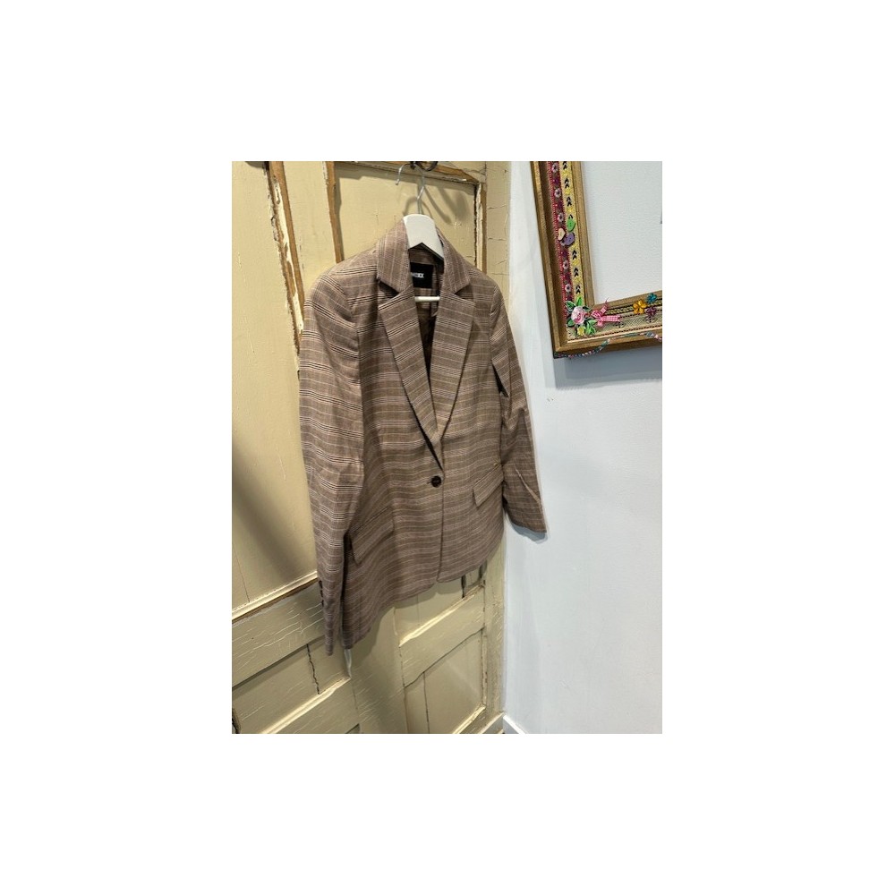 CHECKED BLAZER