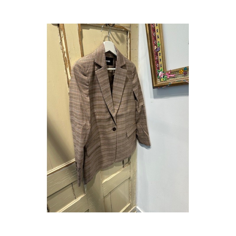 CHECKED BLAZER