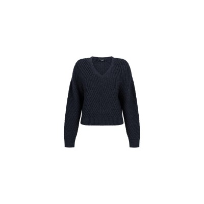 Dawn trui met v-hals | Antraciet