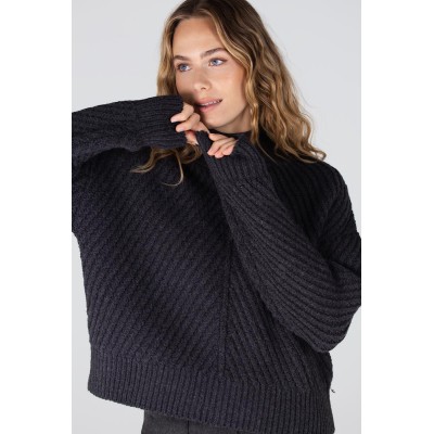 Doutzen oversized coltrui | Antraciet