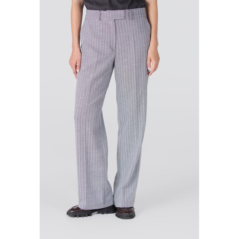 Bionda pantalon met wijde pijp | Grijs