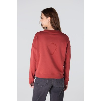 Gwen sweater met logo borduursel | Rood