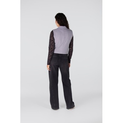 Bibian double breasted gilet | Grijs