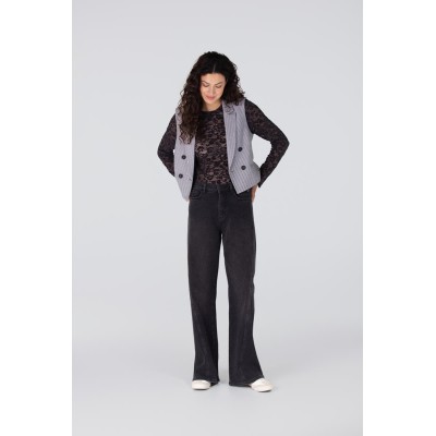 Bibian double breasted gilet | Grijs