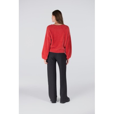 Caily plush trui | Rood