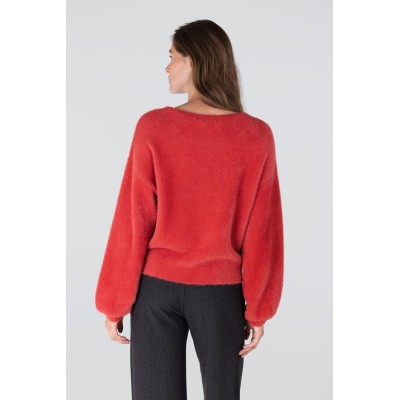 Caily plush trui | Rood