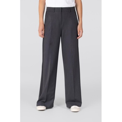 Bridget wide leg pantalon | Antraciet