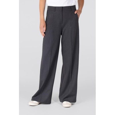 Bridget wide leg pantalon | Antraciet