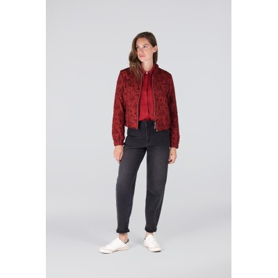 Josien jasje met bloemenprint | Rood