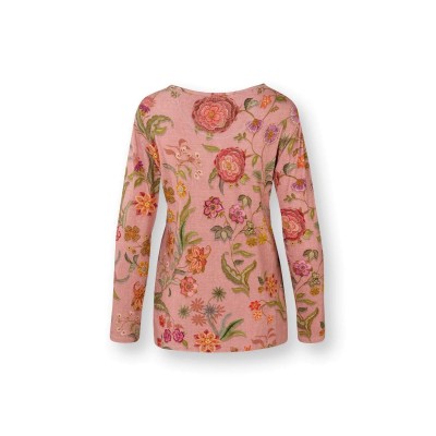 Trice Top Lange Mouw Coco Flower Koraal