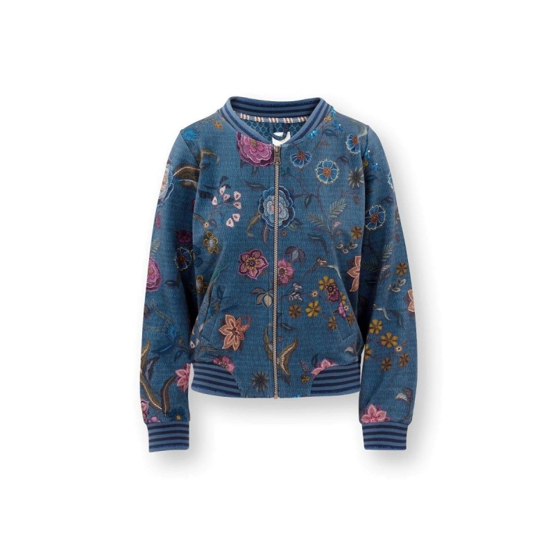 Nicos Vest Coco Flower Blauw