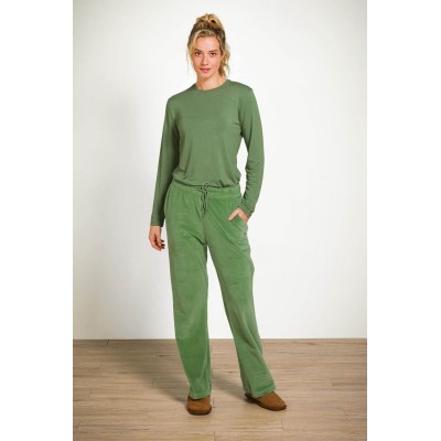 Britta Lange Broek Velvet Groen