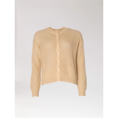 INTIE PAILLETTE GILET BEIGE