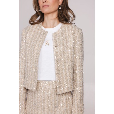 OLIVIA BLAZER- BEIGE GLAM