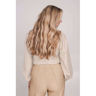 LIVIA BLOUSE BEIGE GLAM