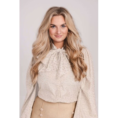 LIVIA BLOUSE BEIGE GLAM