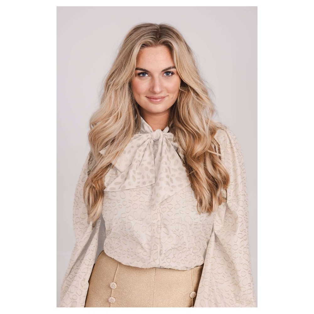 LIVIA BLOUSE BEIGE GLAM