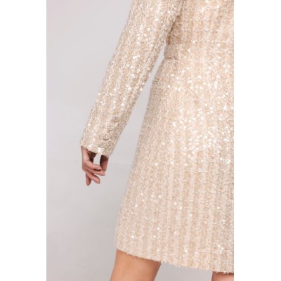 ROBINE DRESS BEIGE GLAM
