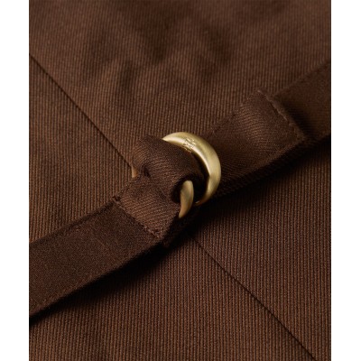 KIRO fitted gilet - dark brown