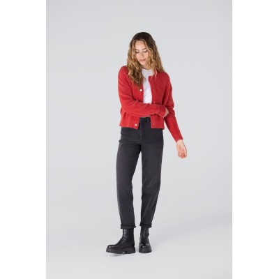 Cloe plush vest | Rood