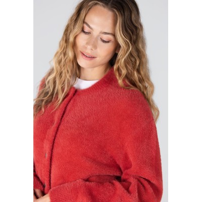 Cloe plush vest | Rood
