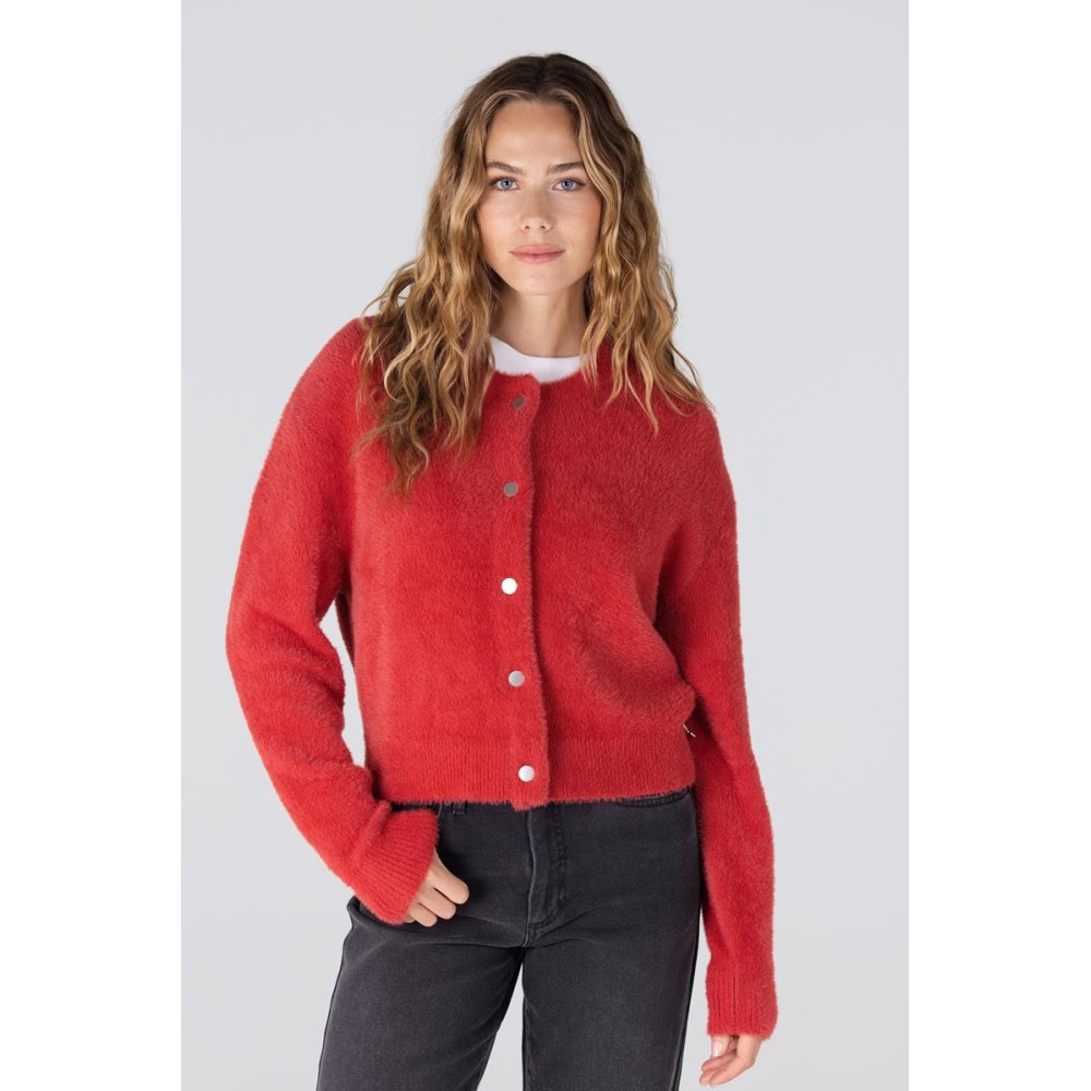 Cloe plush vest | Rood
