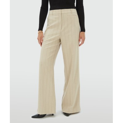 ARCHER pantalon met krijtstreep - light beige