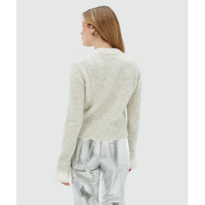 MAYA regular fit trui grey melange