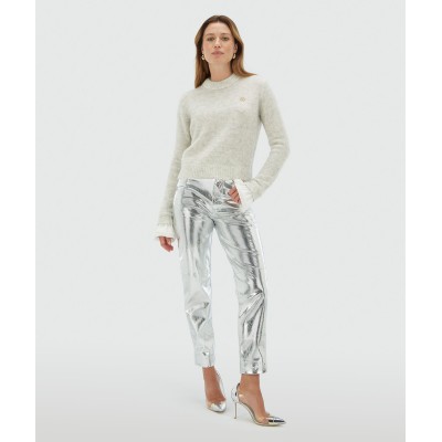 MAYA regular fit trui grey melange