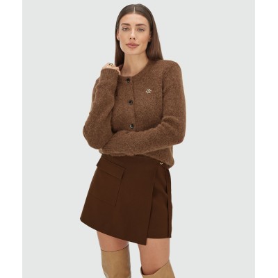 MARLON skort - dark brown