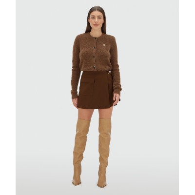 MARLON skort - dark brown