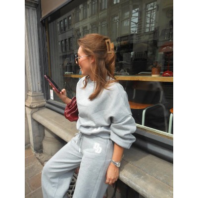 BROOKLYN - Relaxed Fit Joggingbroek - Grijs