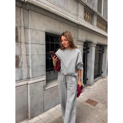 BROOKLYN - Relaxed Fit Joggingbroek - Grijs
