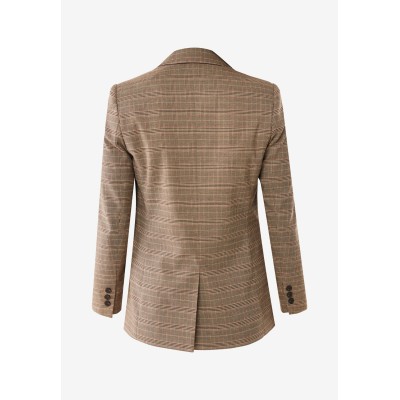 CHECKED BLAZER