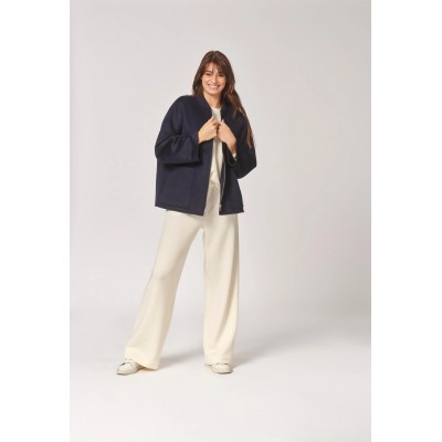 Mantel in bomberstijl - Navy