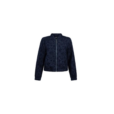 Josien jasje met bloemenprint | Donkerblauw