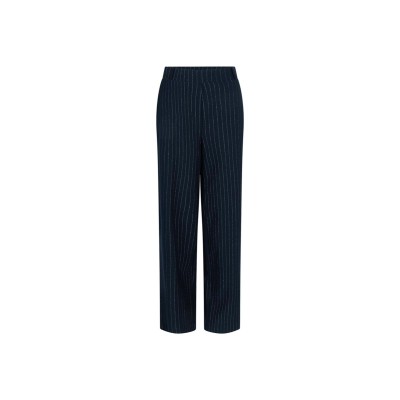 Aleida krijtstreep pantalon | Donkerblauw