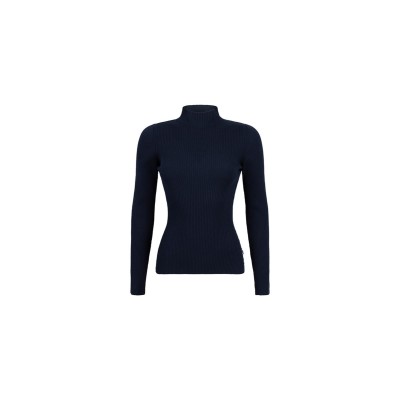 Bella trui fine rib | Donkerblauw