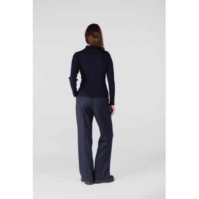 Bella trui fine rib | Donkerblauw